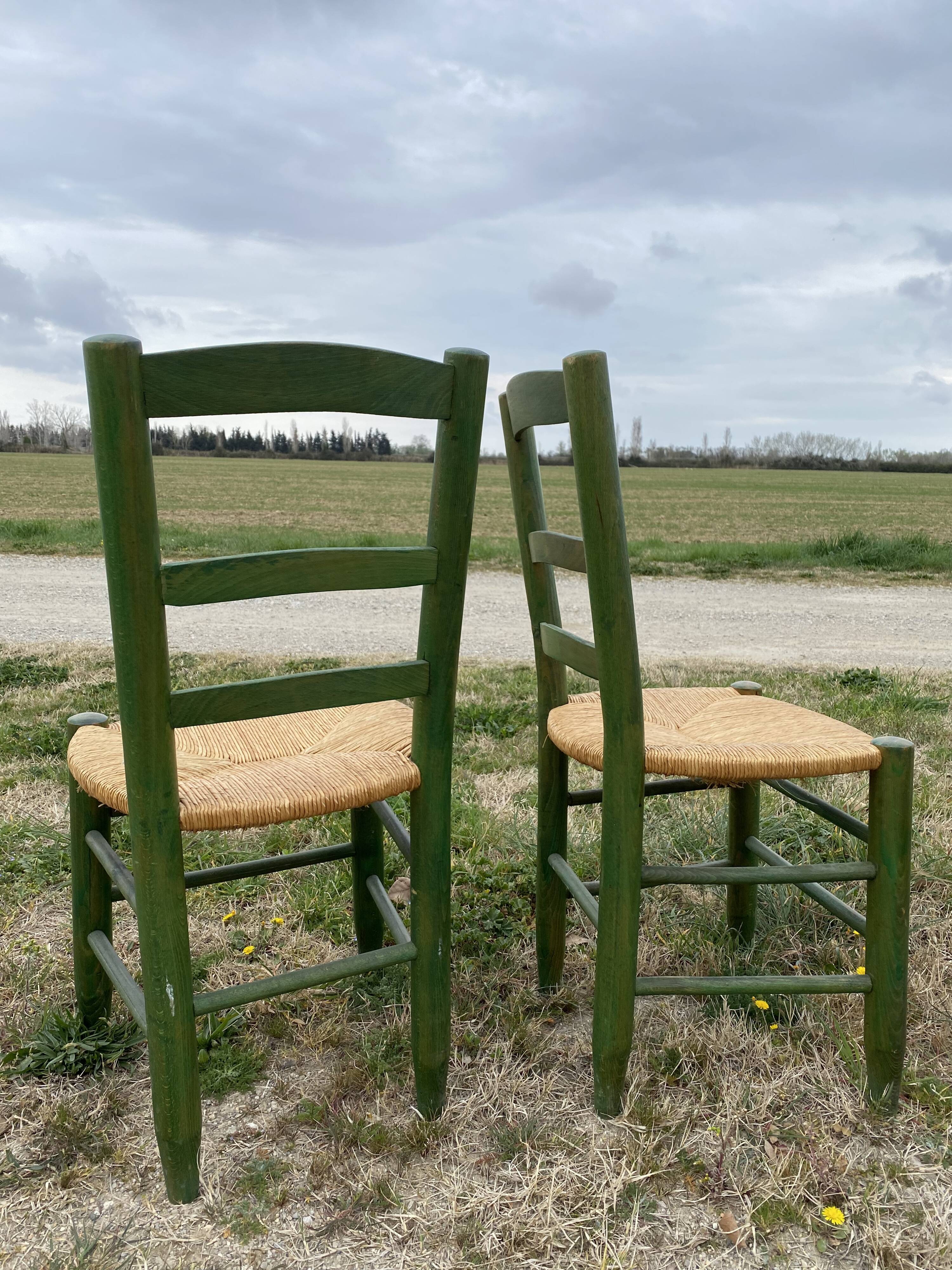Set of 4 mulched chairs design campaign 1960