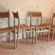 Set of 4 vintage chairs "weekend" by Pierre Gautier Delaye 1955
