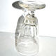 Old absinthe glass in blown glass cut 1900