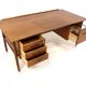 Scandinavian teak desk, Lelångs Möbelfabrik, Sweden, 1950