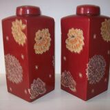 Pair of ceramic vases Geneviève Lethu