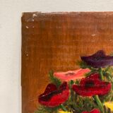 Oil on vintage panel