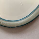 Antique beveled oval mirror