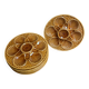 6 assiettes à huîtres barbotine 