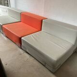 3 modular Plastics armchairs by Piero Lissoni for Kartell, 1970