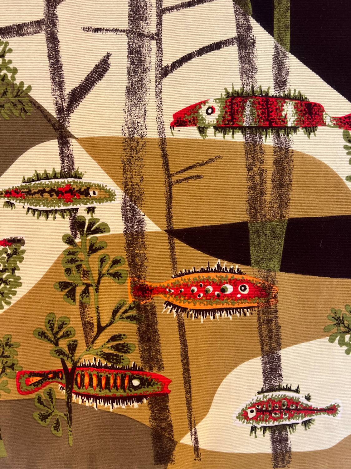 Aubusson tapestry model "Calypso" by René FUMERON for R. FOUR