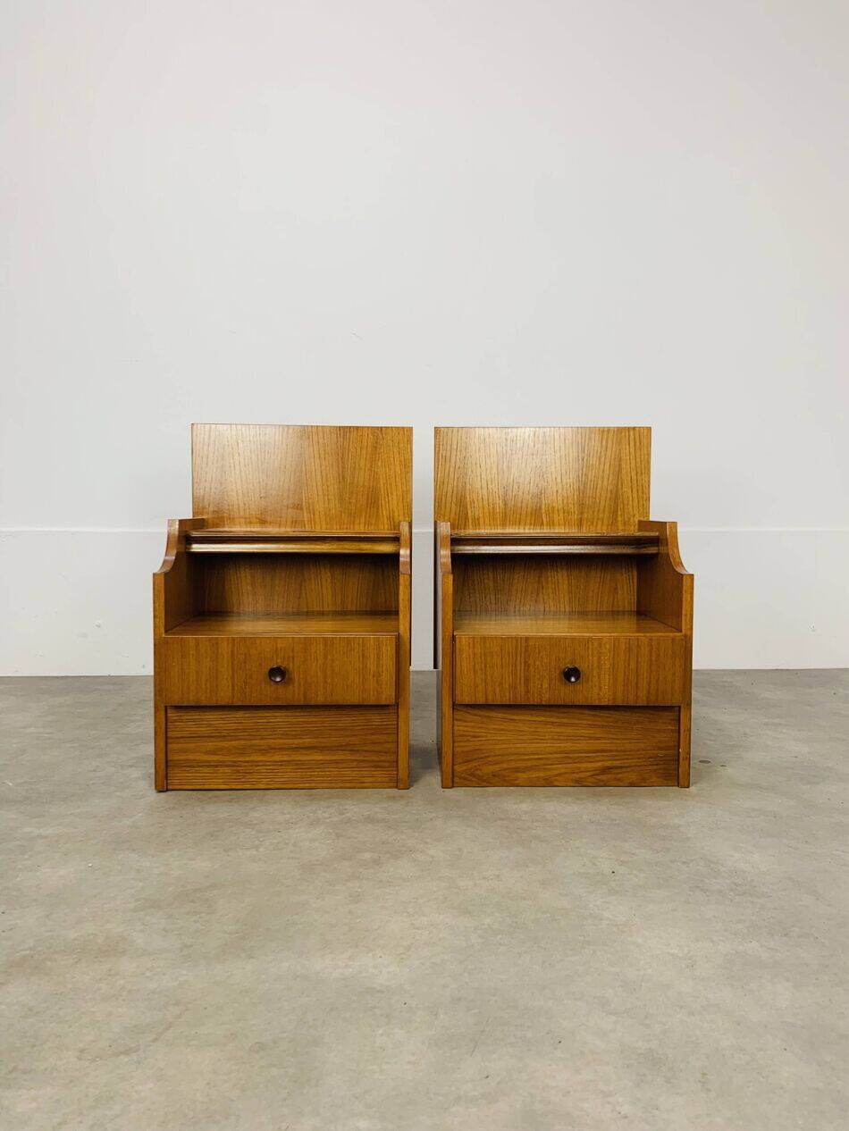 Paire de chevets scandinaves en teck, années 60