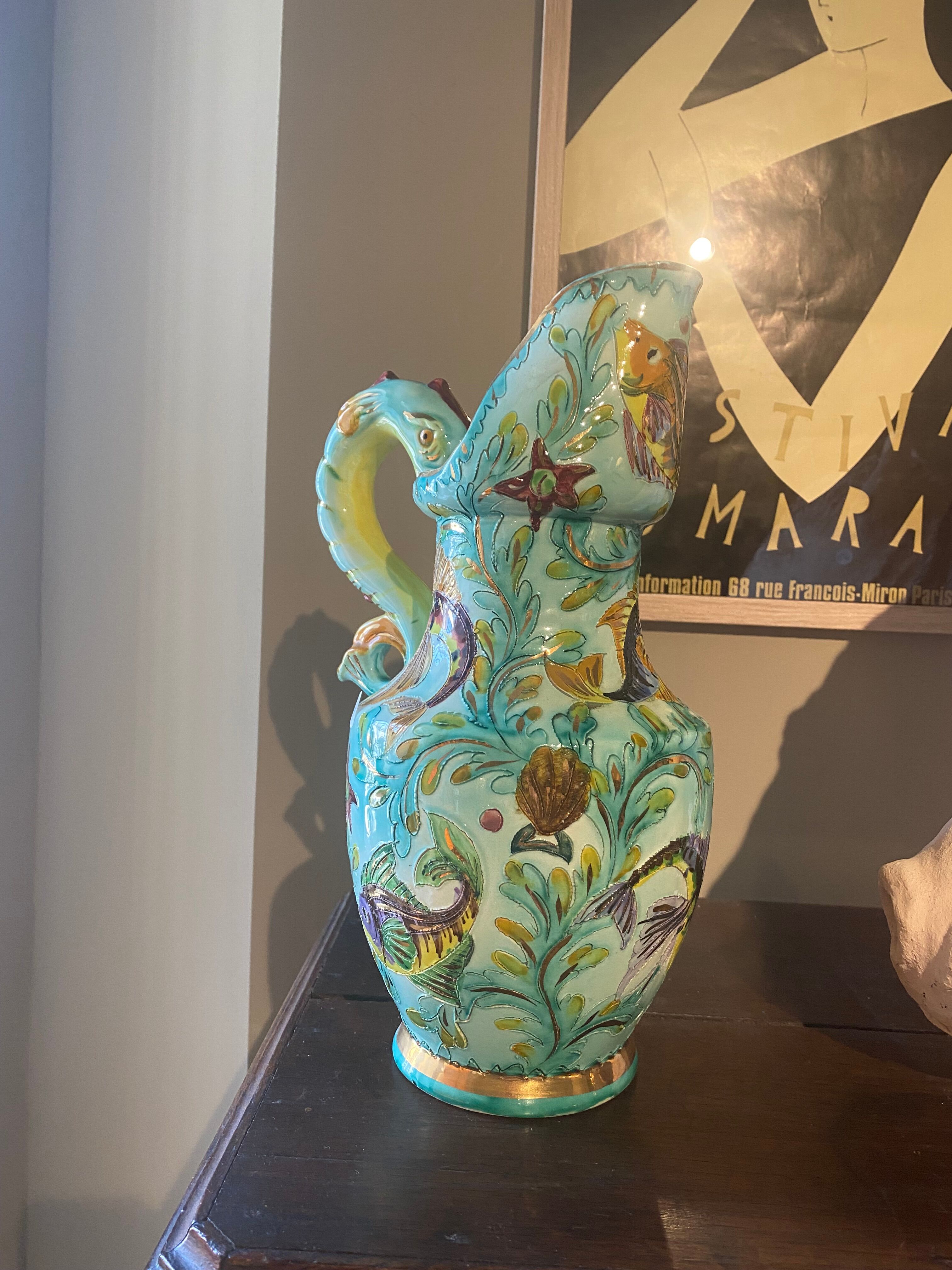 Vase Ceramic fish Monaco