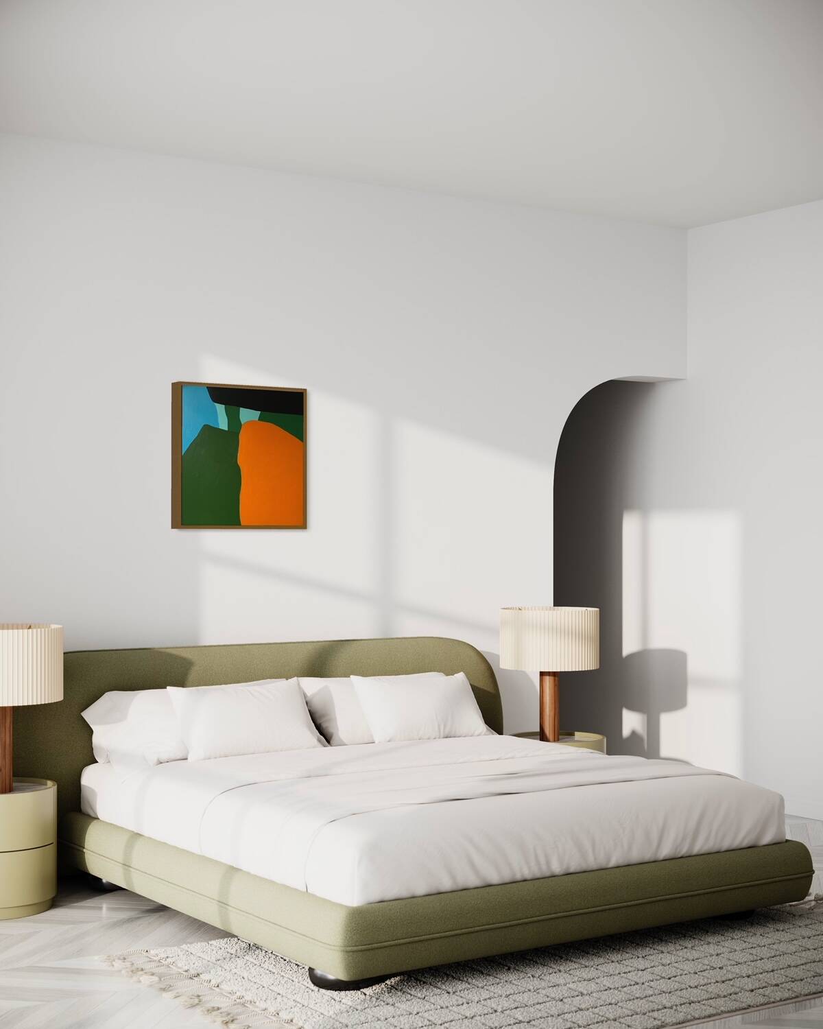 Abstract on canvas 50x50cm signed Bodasca