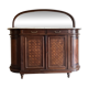 Large vintage wooden furniture in marquetry style