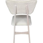 Mid-Century Butterfly Chair, White Boucle Fabric, White Oak, Europe, 1960