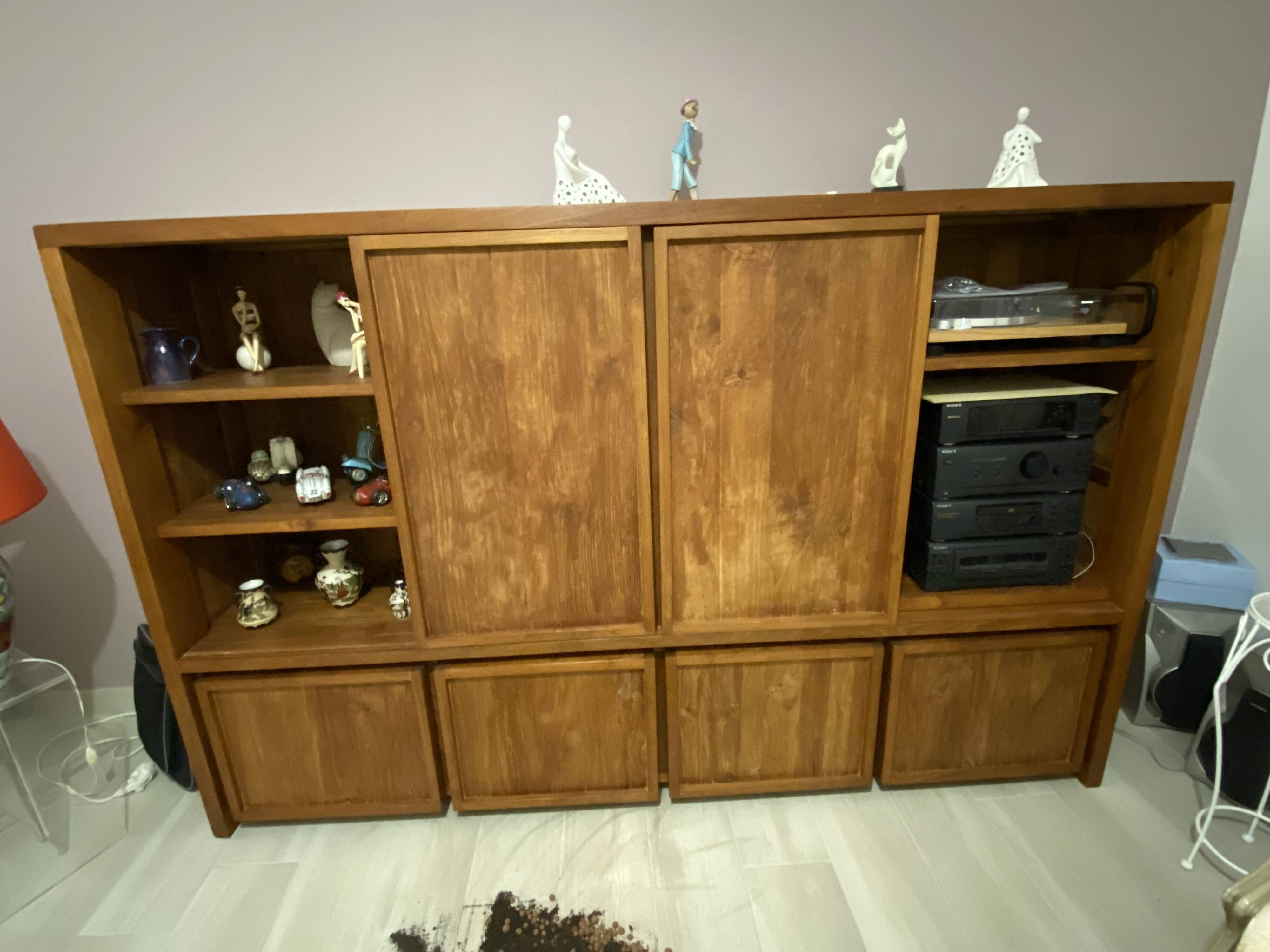 TV unit with generous storage.