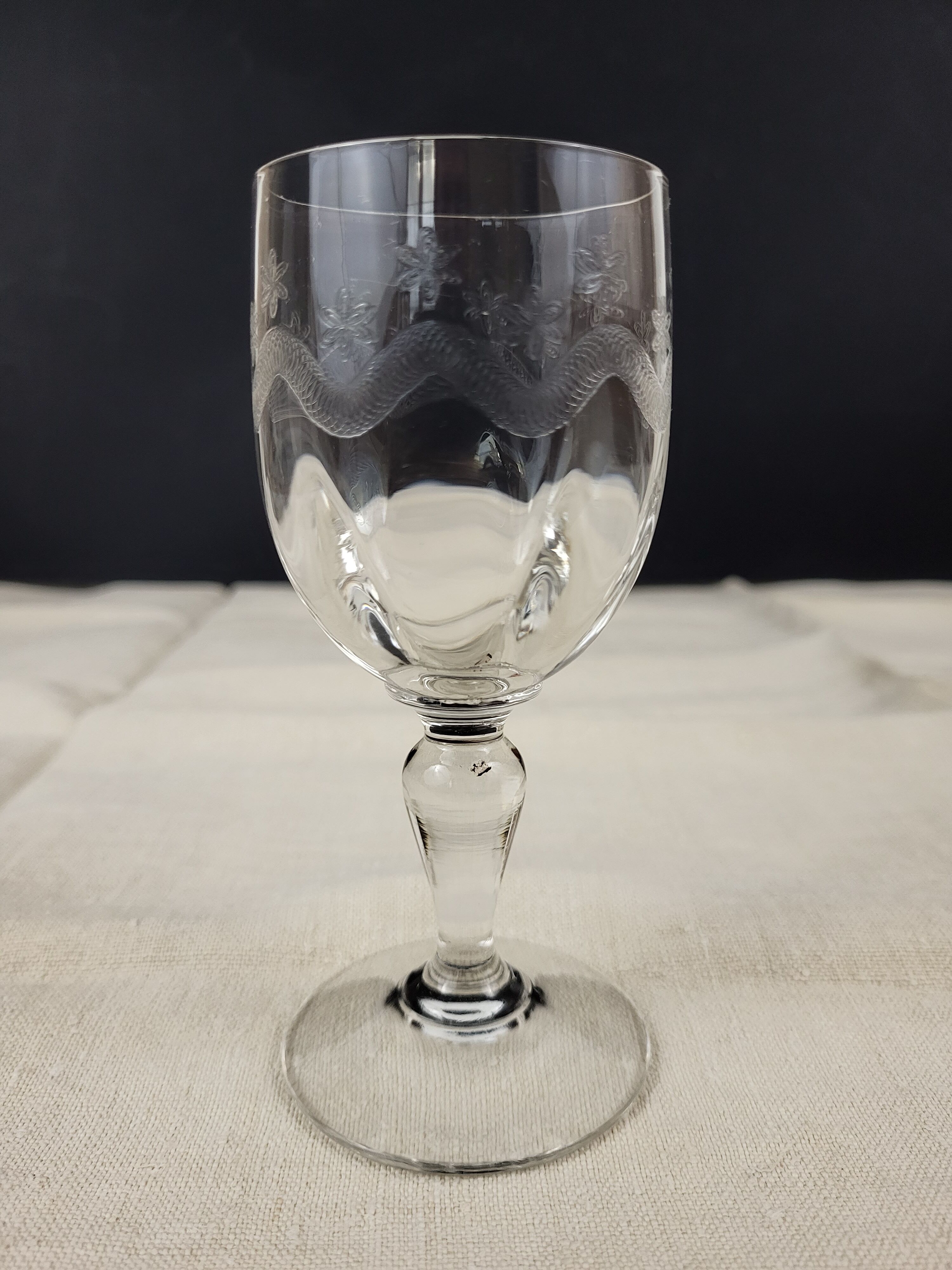 Set of 6 wine glasses Meisenthal model Emma