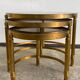 Three round brass tables 1970