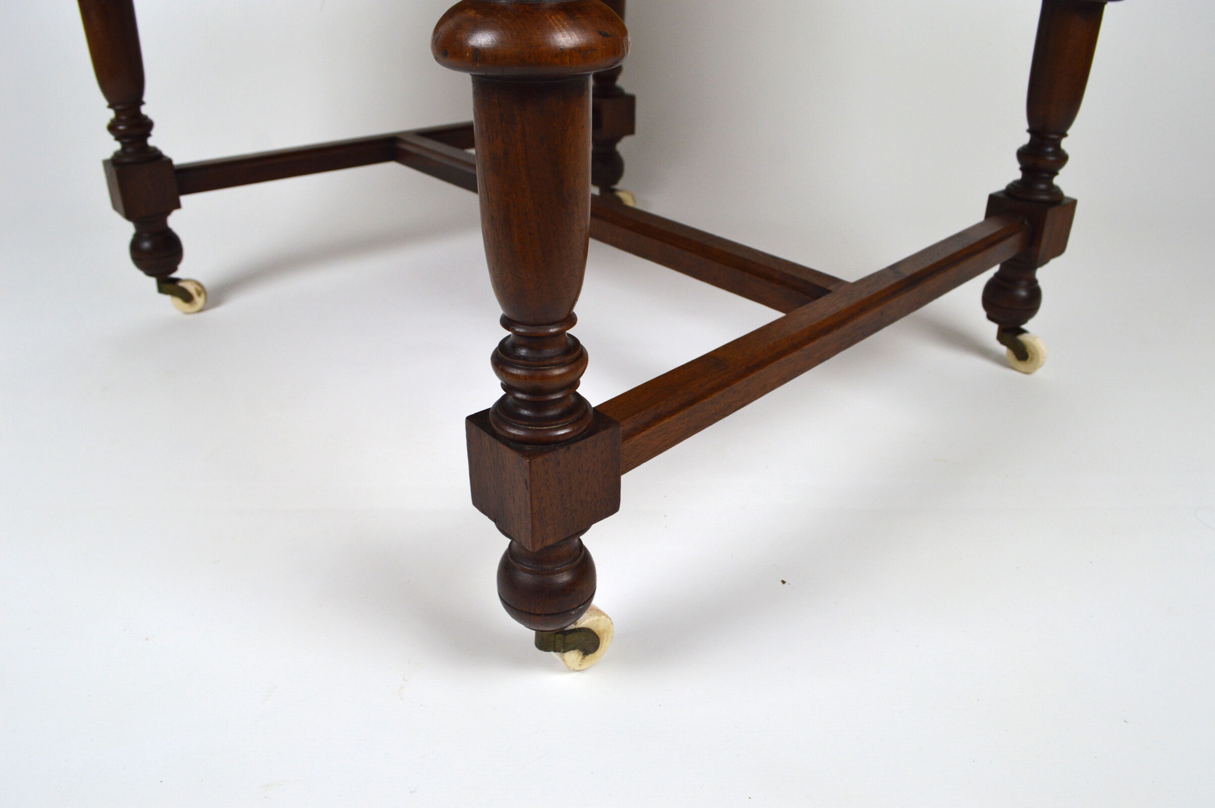 Neo-Renaissance walnut armchair with lion heads, circa 1880