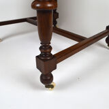Neo-Renaissance walnut armchair with lion heads, circa 1880