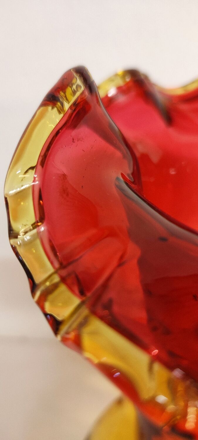 "Art Decò" glass vase. Spain, 1940s.