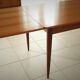 Scandinavian design table in teak levitan 1969