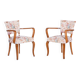 Art Deco Chairs in Beech attributed to J. Leleu, France, 1930s, Set of 2