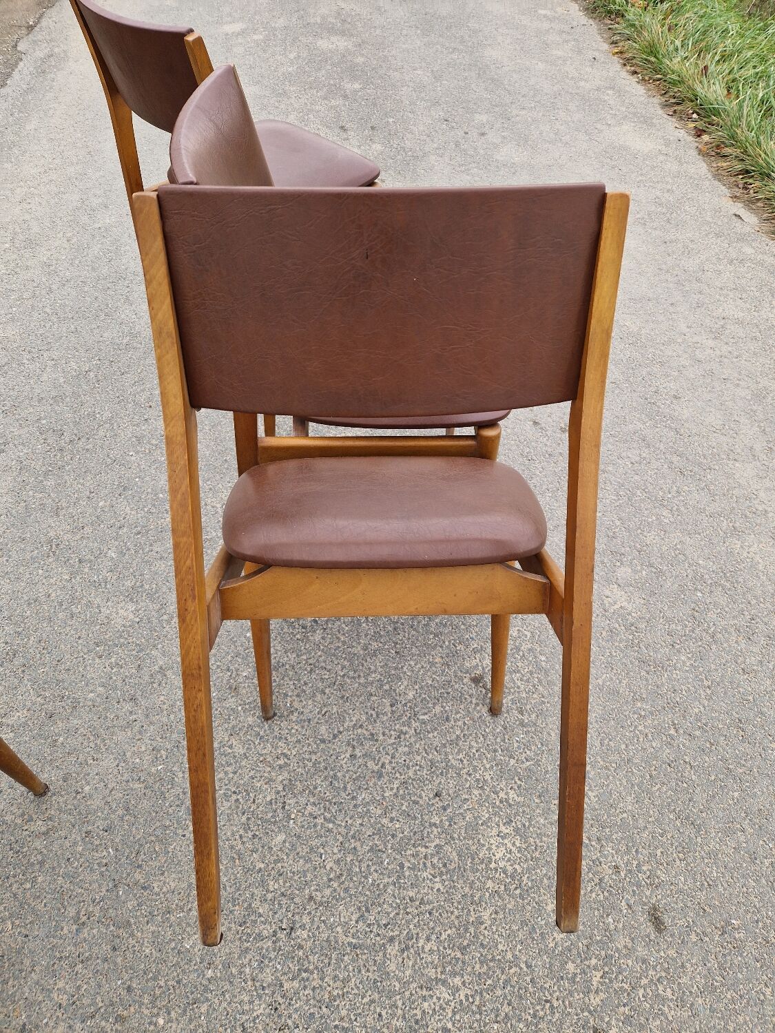 Set of 4 vintage Scandinavian chairs