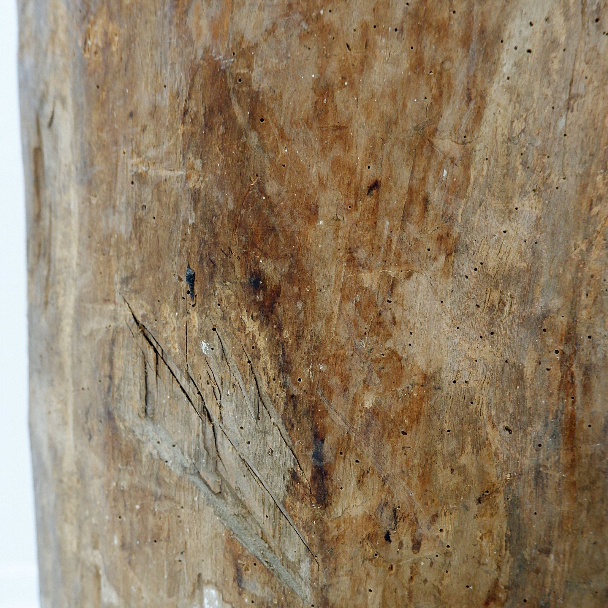 Ensemble de 2 pots en bois primitifs - fin du XIXe siècle