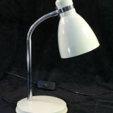 Vintage articulated desk lamp in beige metal years 70