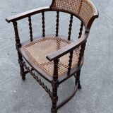 Antique Barley Twist, Rattan Seated Captains Chair easy chair Classic