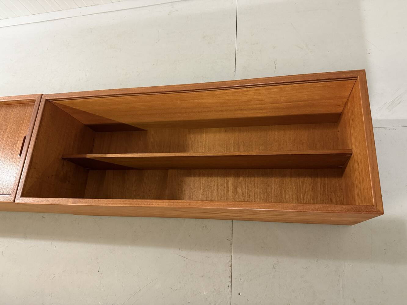 Teak wall system Sven Ellekaer Albert Hansen Denmark 1960s