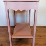 Powder pink art deco pedestal table
