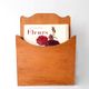 Wooden box for wall mounting, mail holder