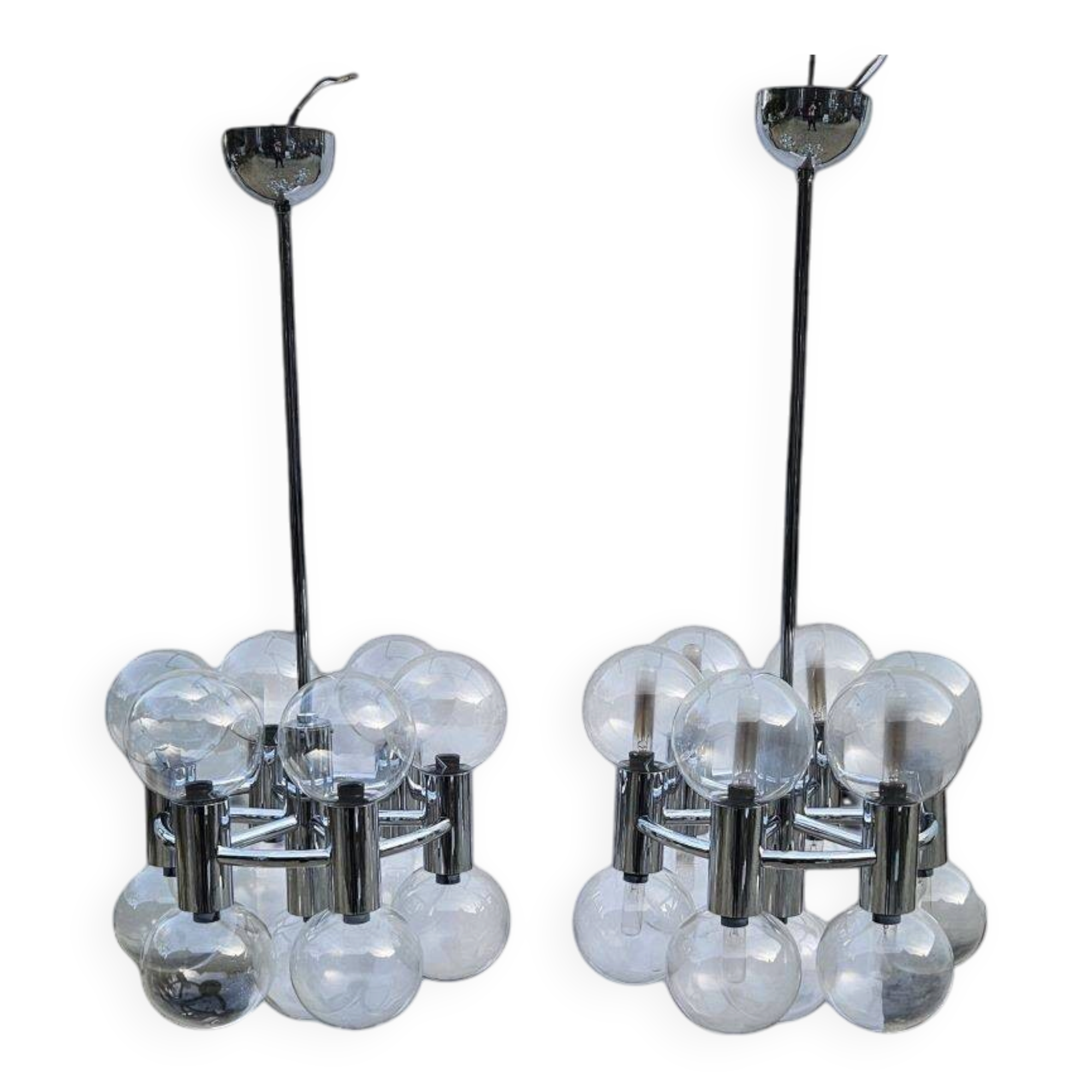 Paire de lustre Moto ishii