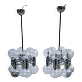 Pair of Moto Ishii chandeliers