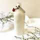 Old light gray enamelled stoneware hot water bottle