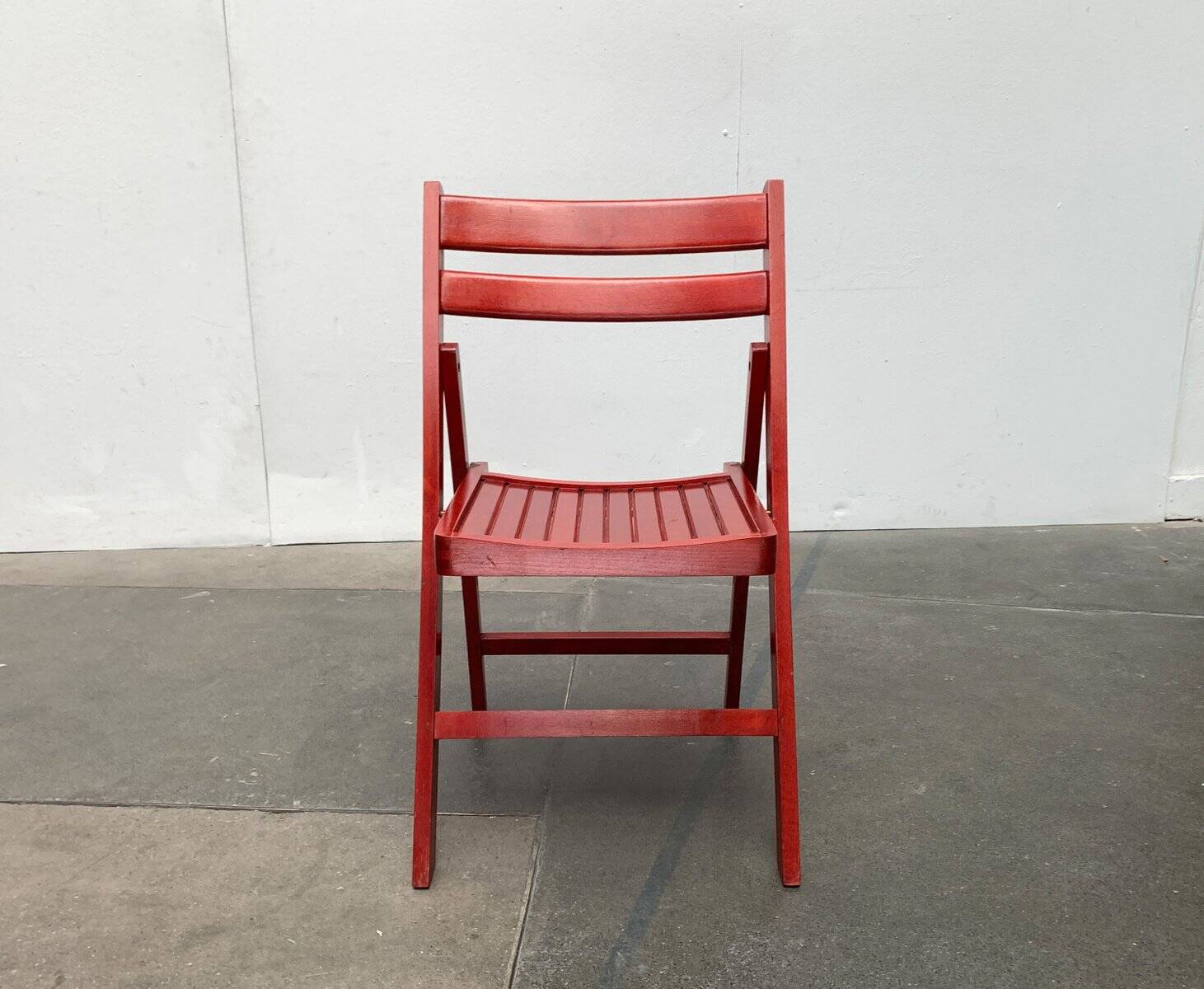 Mid-century wooden folding chair, 1960s, set of 4