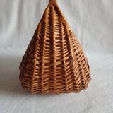 Vintage basket in woven wicker
