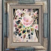 Gabriel Deschamps (1919-2011) Oil on canvas - The rose - 1960