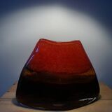 Vase contemporain en verre soufflé