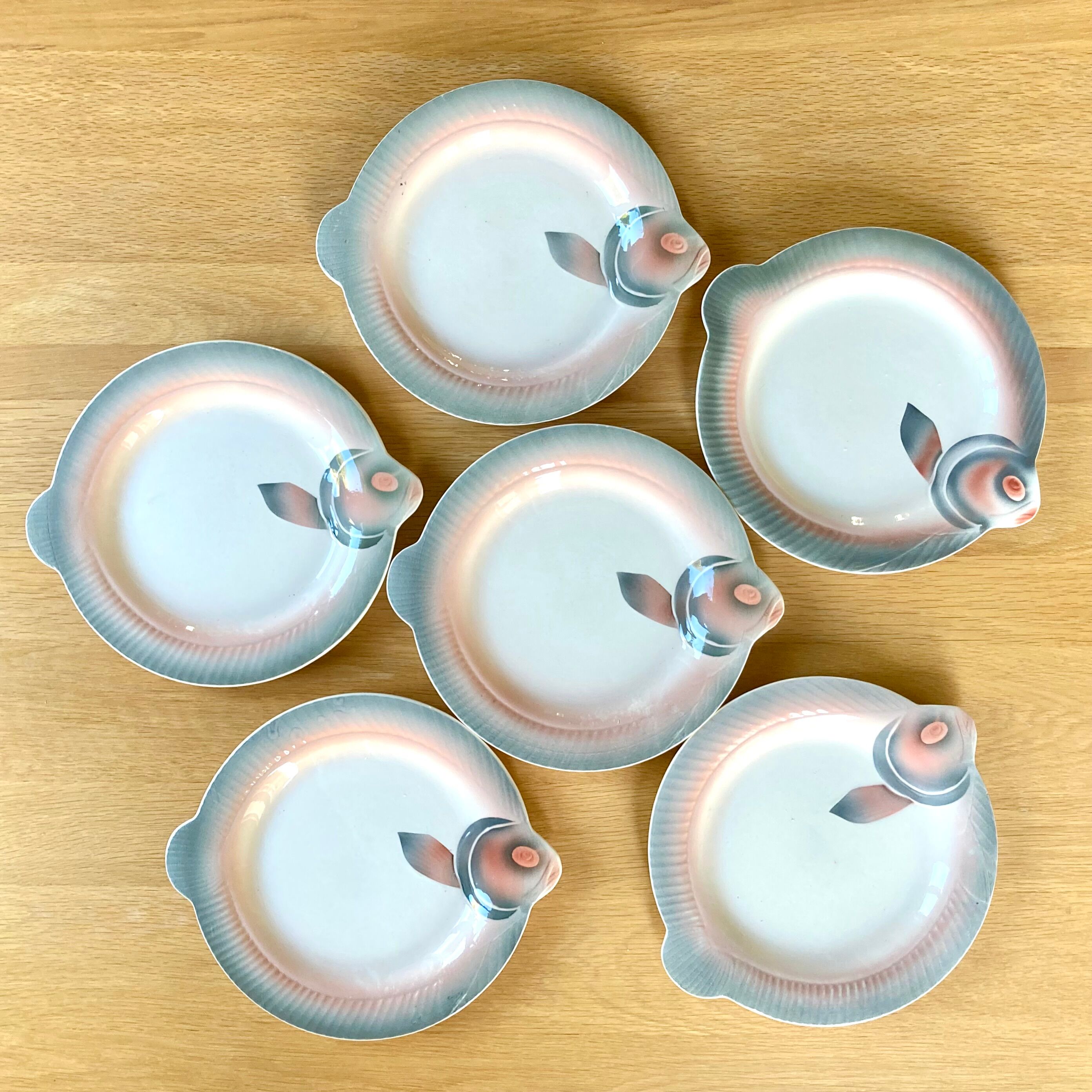 Fish plates Digoin Sarreguemines