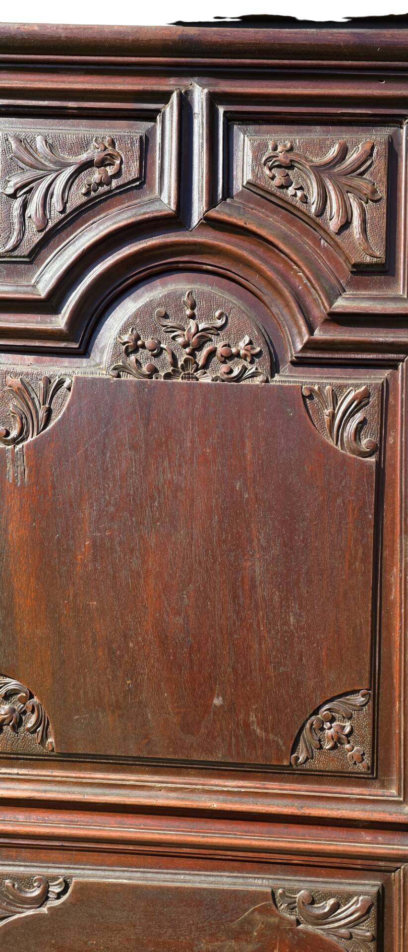 Oak Bonnetière, Moulded, Carved, Louis XIV