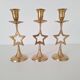 Brass star candlestick