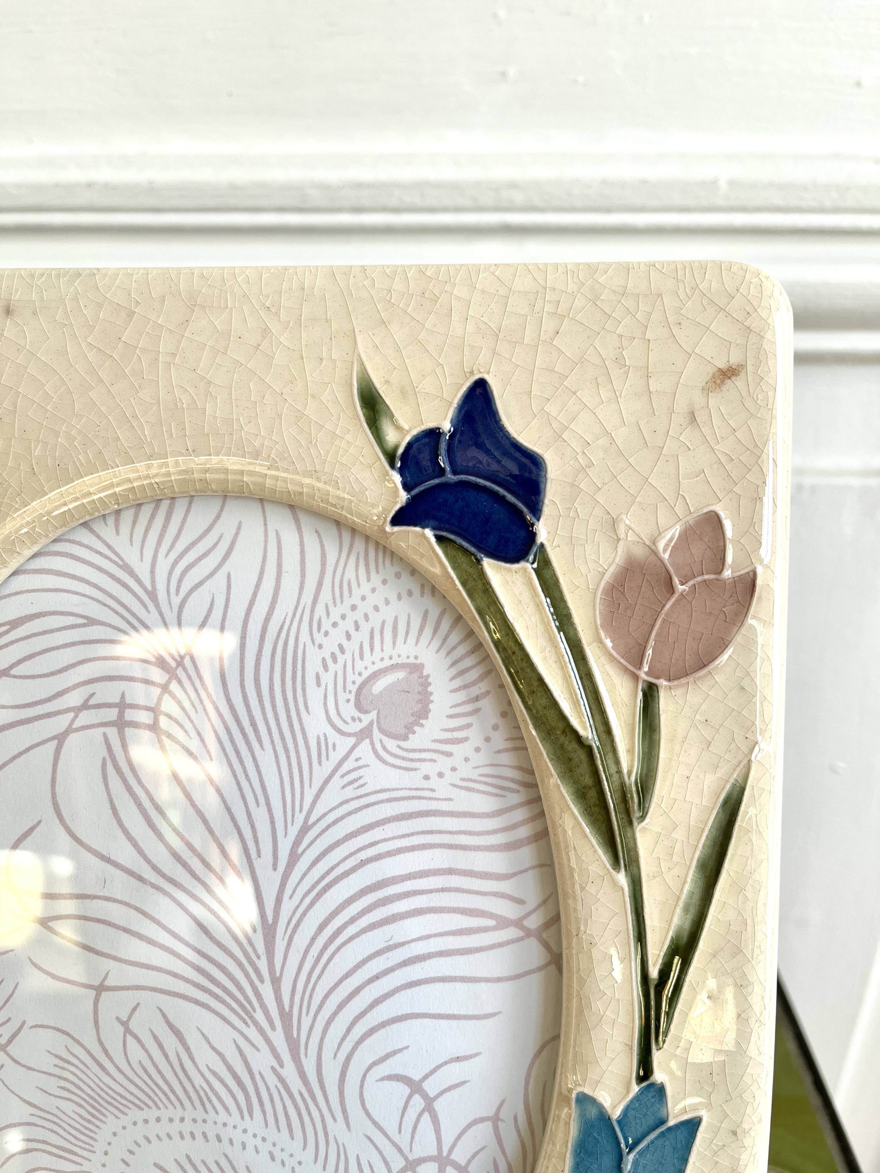 Cadre photo céramique