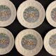 6 Gien cheese plates, Les Saveurs by Marie-Pierre Boitard