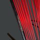 Set de 4 chaises Spaghetti rouges – Design italien 70s – style Belotti