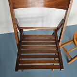 Exotic wood folding chair