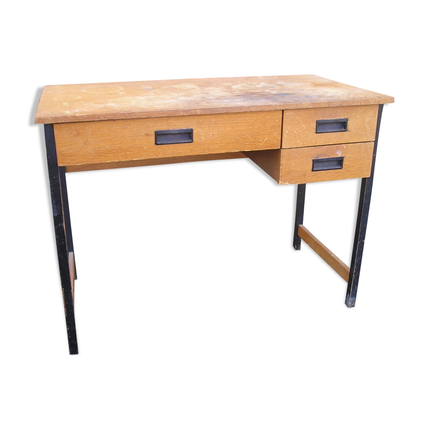 Wood and metal desk from the 60s/70s