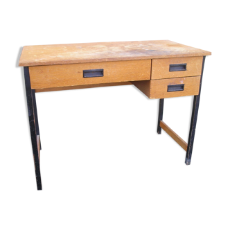 Wood and metal desk from the 60s/70s