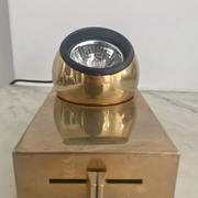 Vintage wall lamp Disderot, brass and swivel, France 1970