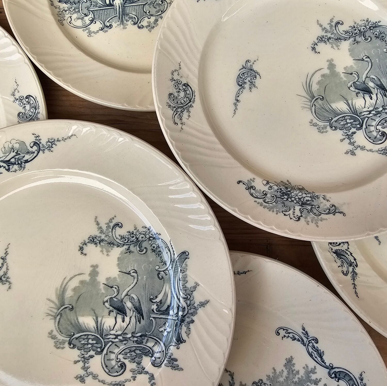 Lunéville “Rocailles” flat plates