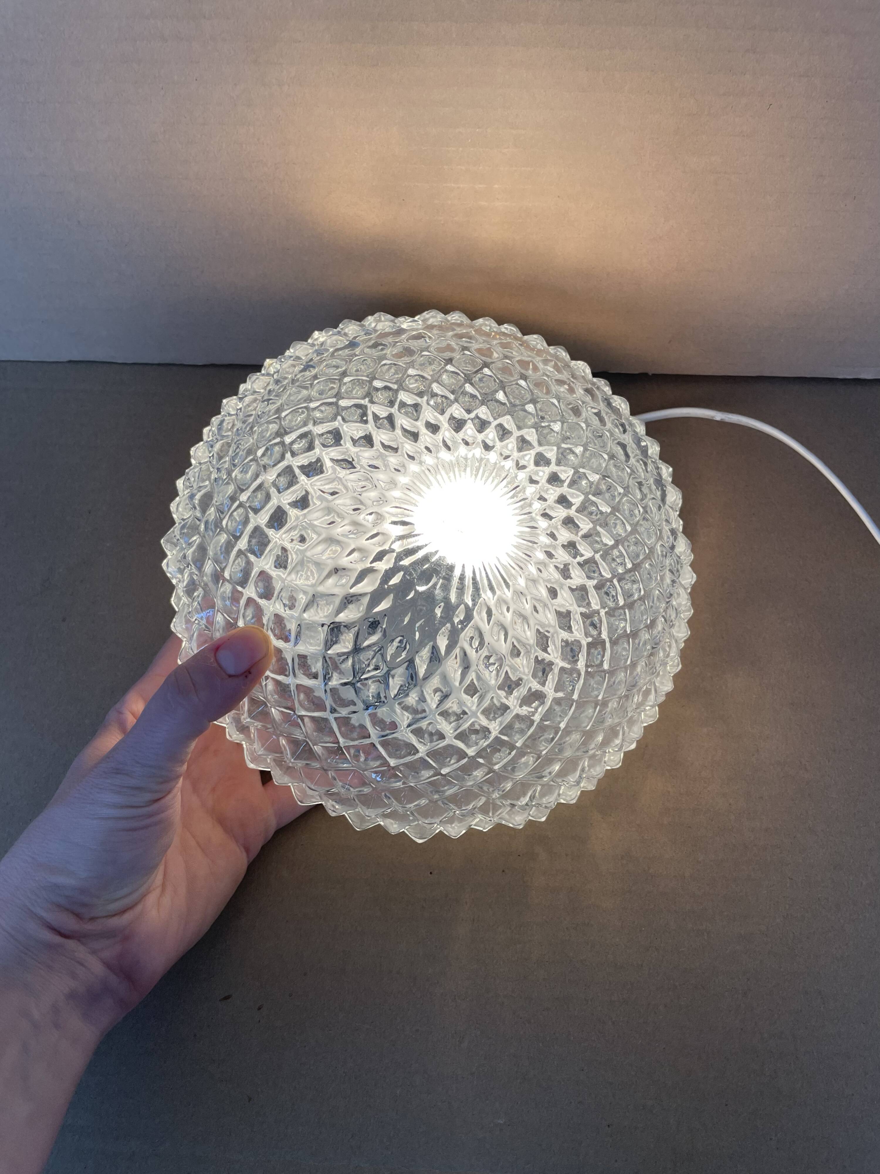 Vintage glass ceiling or wall light
