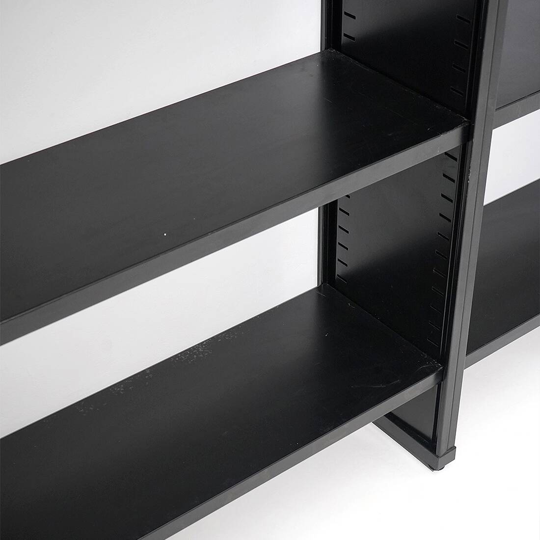 Black metal bookcase, 1970s